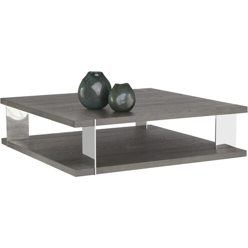 Daria 59 X 59 inch Smoke Brown / Polished Coffee Table